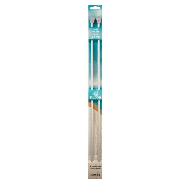 AGUJAS TRICOTAR ALUMINIO FILDOR 3.5MM