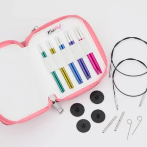 ESTUCHE AGUJAS ZING KNITPRO 10CM 3-5MM/8MM